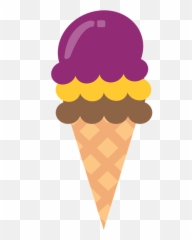 Ice Cream Cone Desserts Cones - Ice Cream Cone Clip Art Png Emoji,Emoji Chocolate Ice Cream