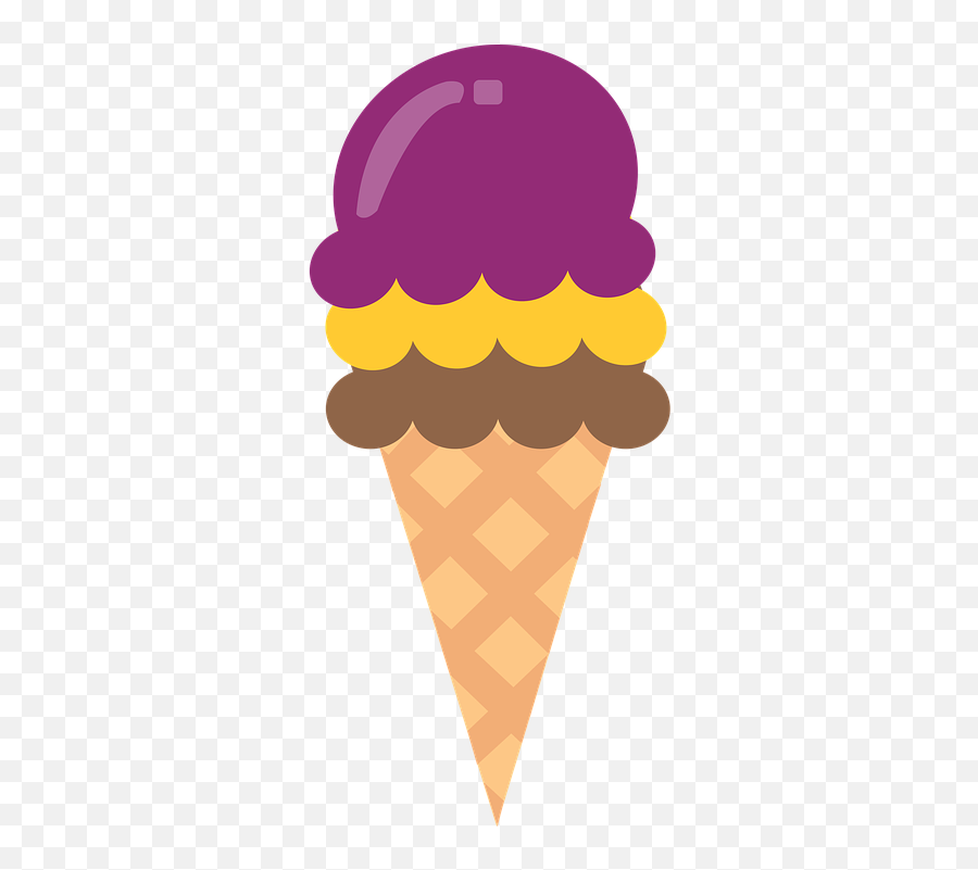 Ice Cream Cone Desserts Cones - Ice Cream Cone Clip Art Png Emoji,Emoji Chocolate Ice Cream