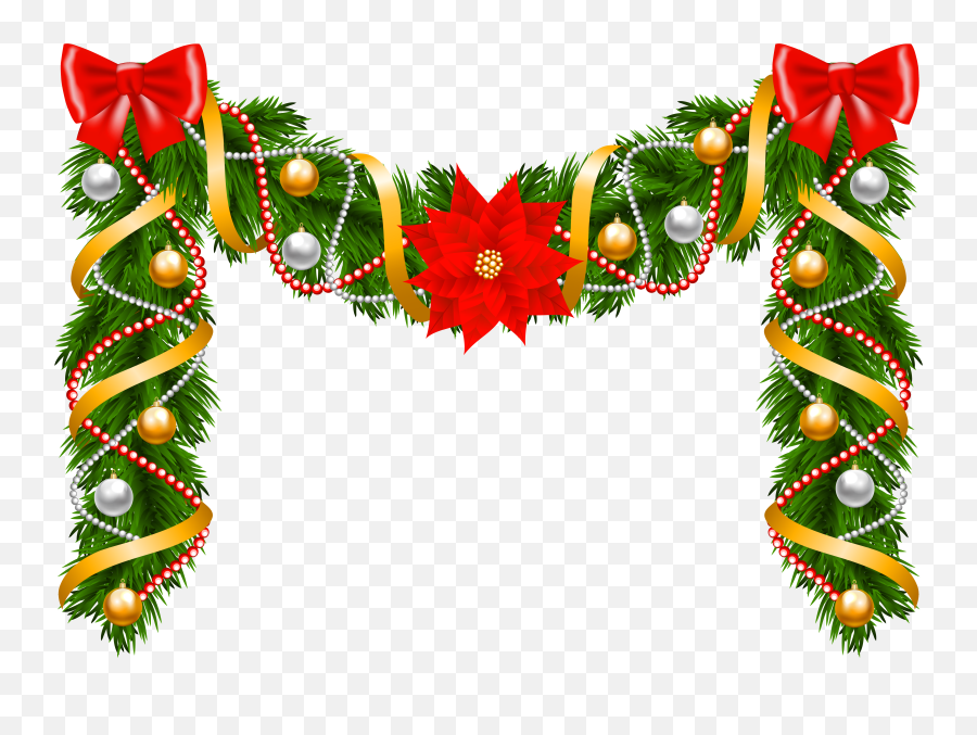 Transparent Background Christmas Wreath - Transparent Background Christmas Garland Clipart Emoji,Christmas Wreath Emoji
