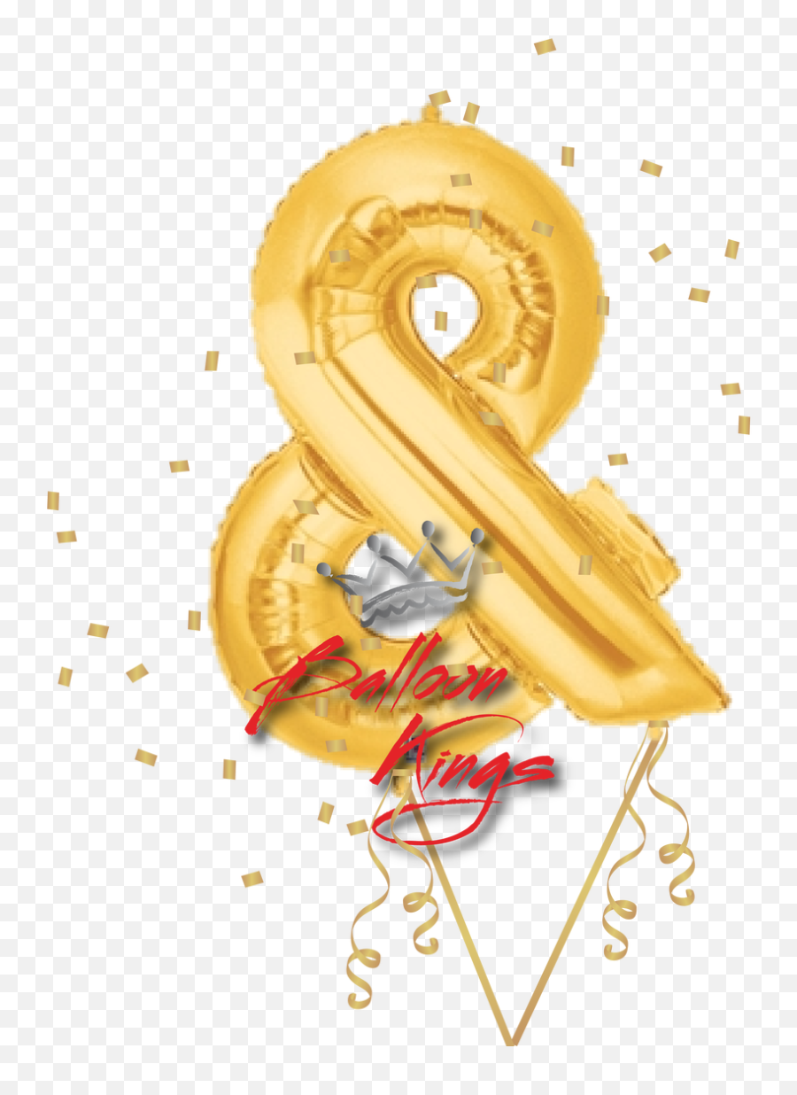 Gold Symbol Ampersand - Balloon Emoji,Ampersand Emoji