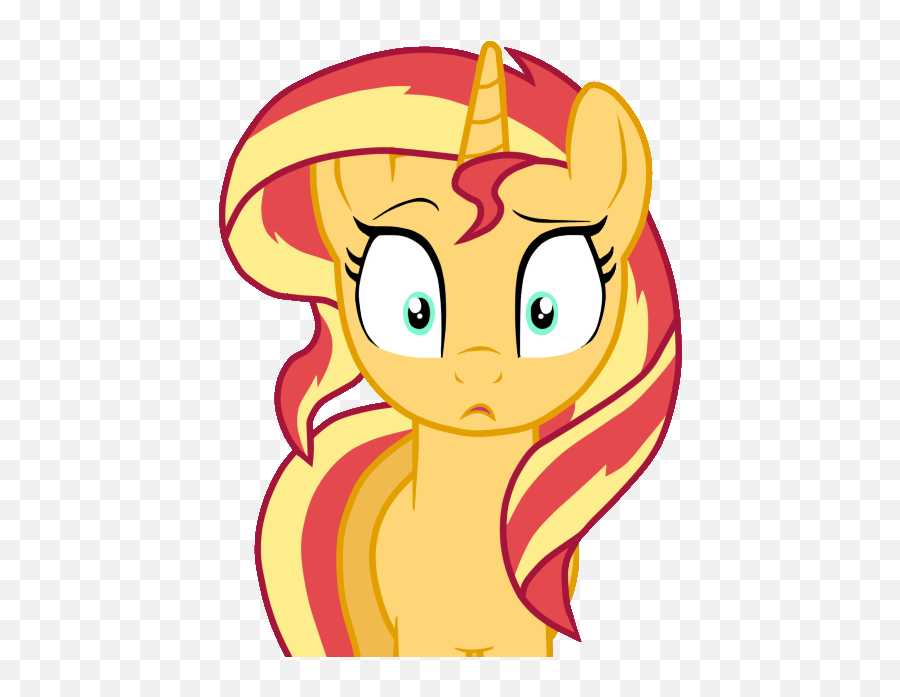 Confused Cartoon Transparent Png - Sunset Shimmer Pony Gif Emoji,Eye Twitch Emoji