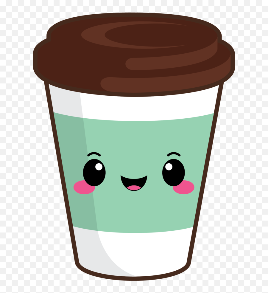 Cute Coffee To Go Green - Cute Coffee Cup Clipart Emoji,Coffee Cup Emoji