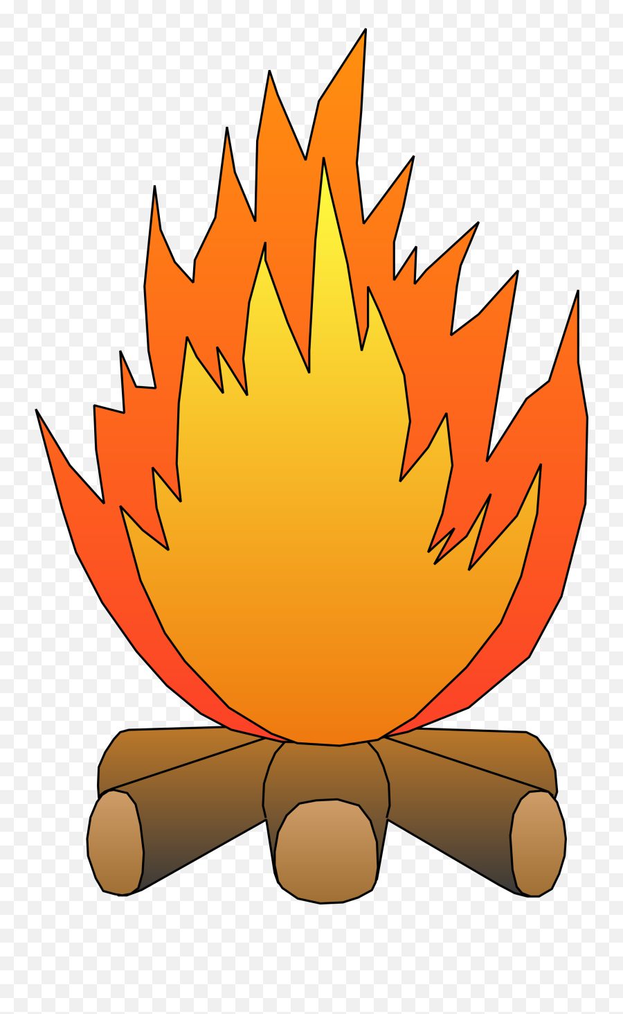 Clipart Of Fire Pit And Wilderness - Fire Pit Clipart Png Emoji,Fire Emoji Jpg
