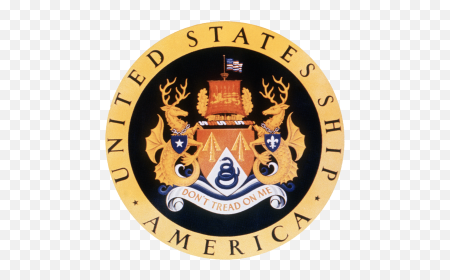 Uss America Insignia 1963 - Emblem Emoji,Usa Flag And Ship Emoji