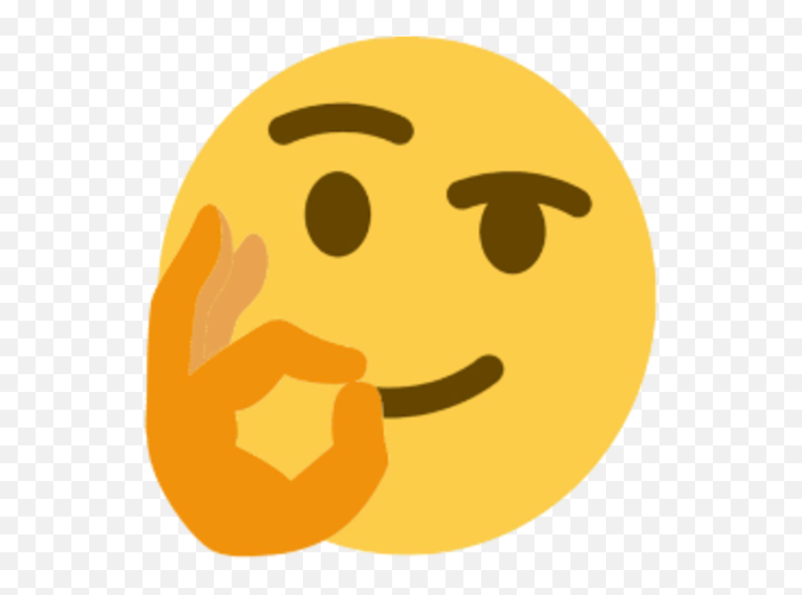 Ok Hand Thinking Emoji - Ok Hand Thinking Emoji,Ok Emoji