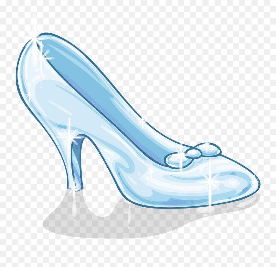 Disney Cinderella Shoe Clipart - Cartoon Glass Slipper Emoji,Shoes Emojis