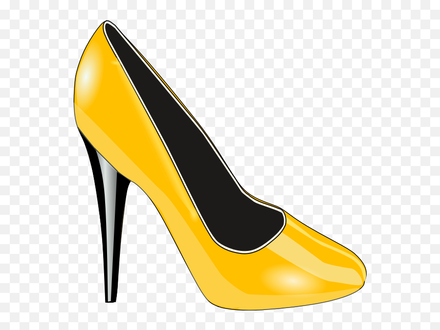Gold Shoe - Yellow High Heel Clipart Emoji,Star Shoe Emoji
