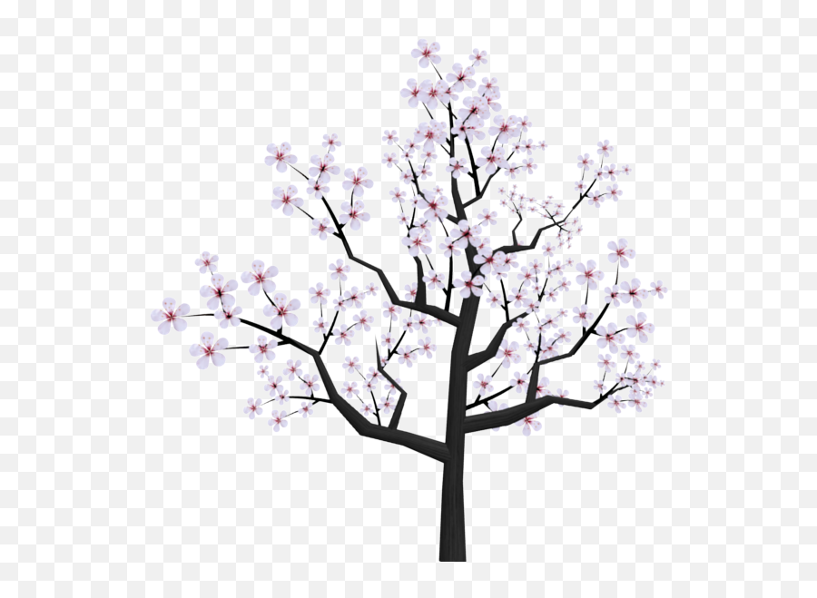 Cherry Blossom Cartoon Png Png Image - Drawn Cherry Blossom Tree Emoji,Cherry Blossom Emoji