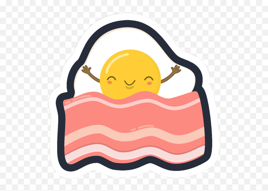 Bacon Eggs Sticker Stickerchallenge Freetoedit - Clip Art Emoji,Bacon Emoji