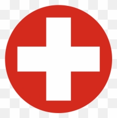 Roundel Of Switzerland - Hospital Red Cross Clip Art Png Emoji
