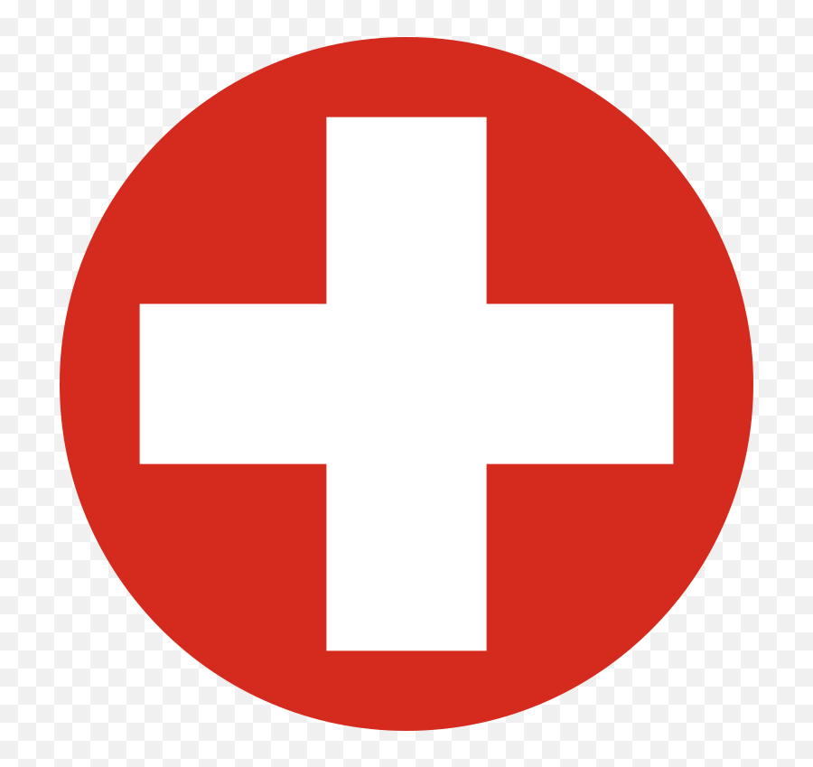 Roundel Of Switzerland - Hospital Red Cross Clip Art Png Emoji,Swiss Flag Emoji