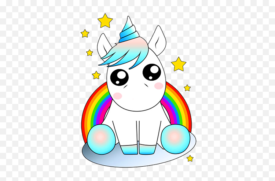 Kawaii Unicorn Wallpaper For Android - Cute Unicorn Emoji,Unicorn Wallpaper Emoji