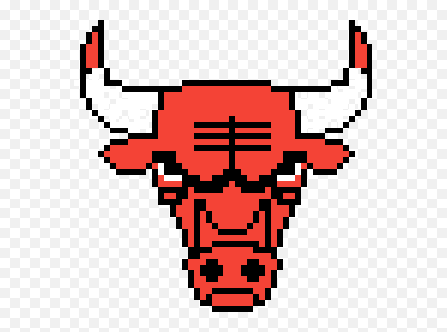 Chicago Bulls - Pixel Art Nba Logo Emoji,Chicago Bulls Emoji