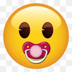 Emoji - Smiley,Pacifier Emoji