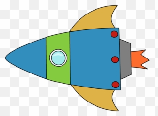 Space Clipart Free download on ClipArtMag - Blue Yellow And Green Rocket Emoji
