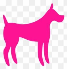 Deep Pink Dog 31 Icon - Barbie Logo Emoji