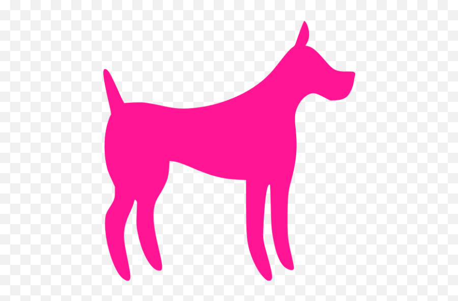 Deep Pink Dog 31 Icon - Barbie Dog Logo Emoji,Dog Emoticon Facebook