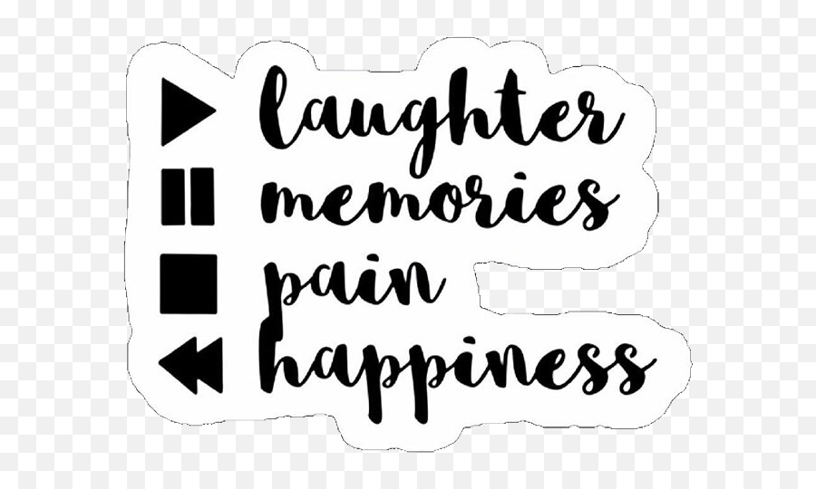 Laughter Memories Pain Happiness Overlay Overlays Freet - Calligraphy Emoji,Memories Emoji