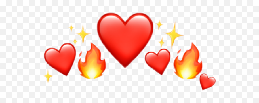 Heartcrown Crownheart Emoji Sticker By Victoria - Stickers Con Frases De Amor,Red Heart Emoji Png
