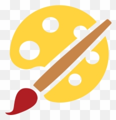 Artist Palette Emoji For Facebook Email Sms - Art Palette Emoji Transparent,Nail Painting Emoji