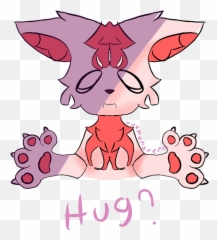 furry cute hug help sad love Sticker by UwUmosnstee - Fictional Character Emoji
