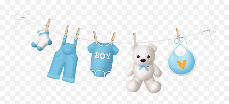 Laundry Clipart Clothes Line Laundry - Baby Shower De Niño Dibujos Emoji,Boy Emoji Outfit