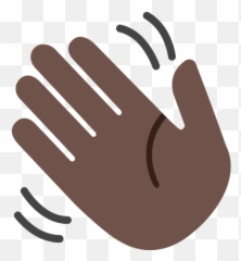 Dark Skin Tone Emoji - Wave Hand