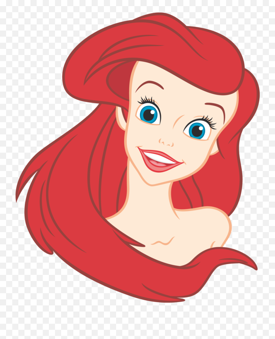 Ariel - Ariel Little Mermaid Face Emoji,Little Mermaid Emoji