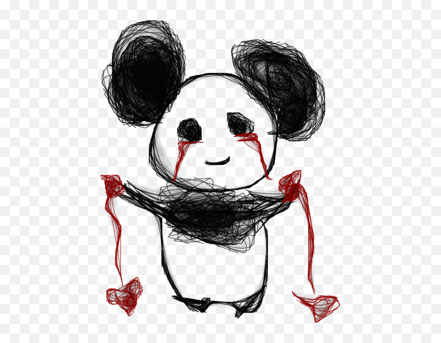 Sad Panda Png Picture - Sketch Emoji,Sad Panda Emoji