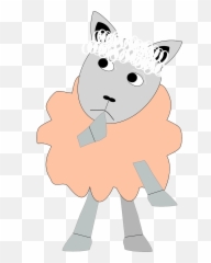 Sheep Lamb Emoji Pensive Suspicious -