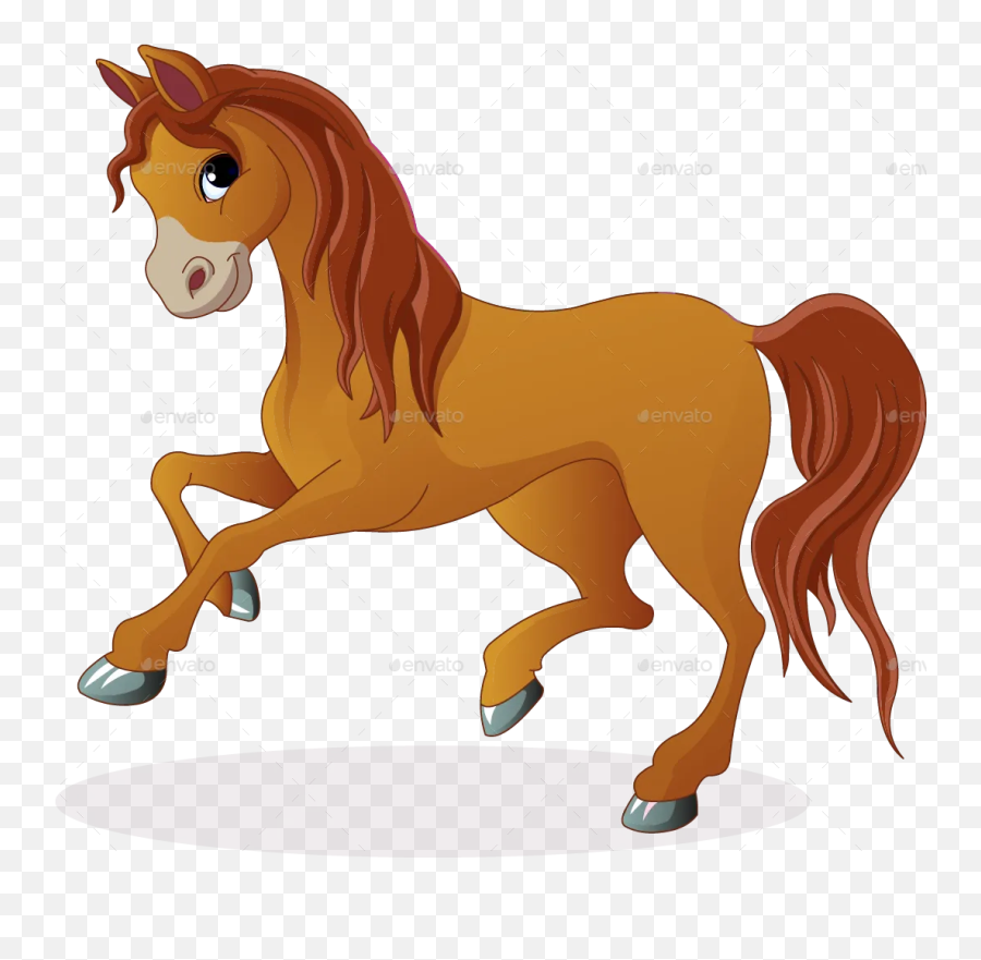 Horse Cartoon Character - Horse Png Clipart Cartoon Emoji,Kentucky Derby Emoji