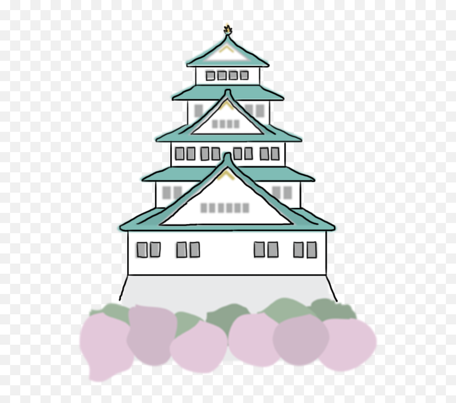 Japan Clipart Castle Japan Japan - Osaka Castle Clipart Emoji,Flag Castle Emoji