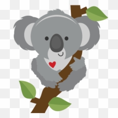 Transparent Koala Svg Picture - Cricut Silhouette Koala Svg Emoji,Koala Emoji Png