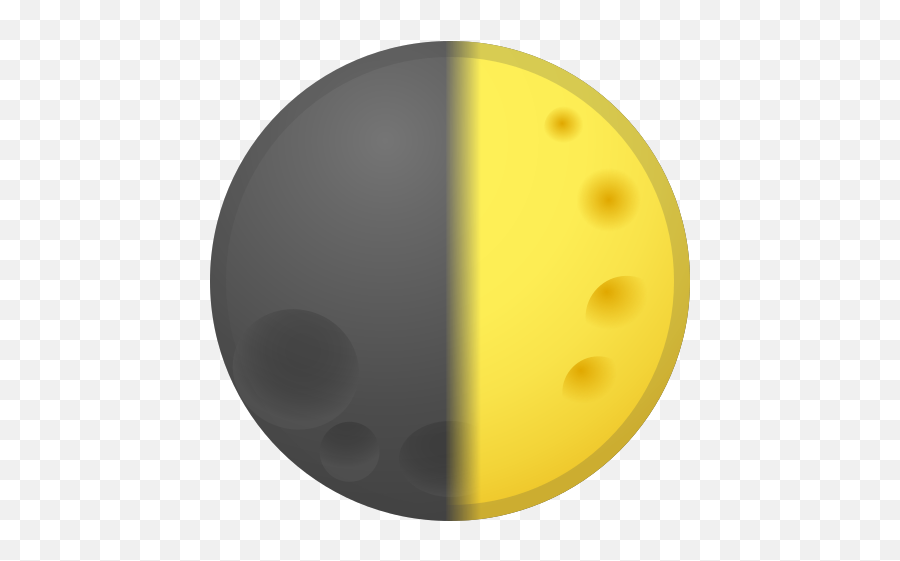 First Quarter Moon Emoji - Emoji Luna Cuarto Creciente,First Emoji