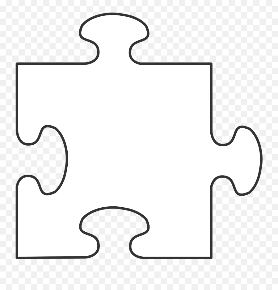 Puzzle Piece White Blank Free Vector - Clip Art Emoji,Emoji Jigsaw Puzzle