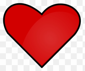 Heart Cartoon Clipart - Transparent Background Emoji