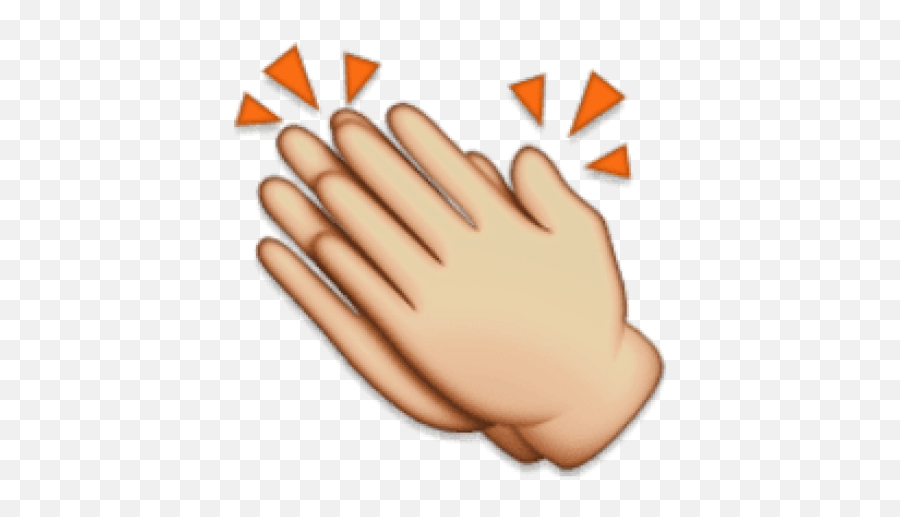 Free Png Ios Emoji Clapping Hands - Emoji Clap Hand,Iphone Emoji Hands