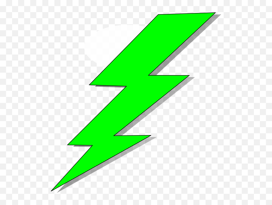 Lightning Clipart Green Lightning - Lime Green Lightning Bolt Emoji,Lightening Emoji