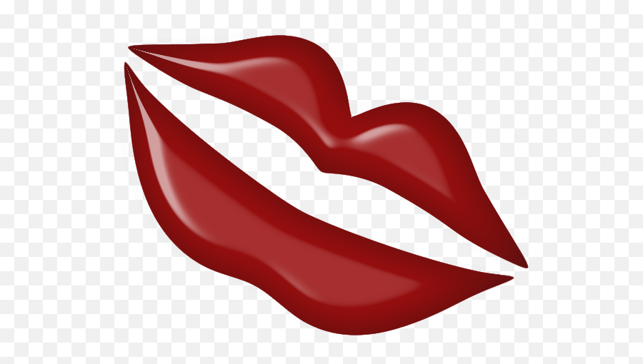 Download Red Kiss Lips Png Clipart - Portable Network Clip Art Emoji,Red Lips Emoji