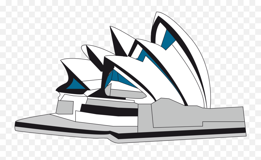 Clipart Sydney Opera House - Sydney Opera House Cartoon Png Emoji,Opera Emoji