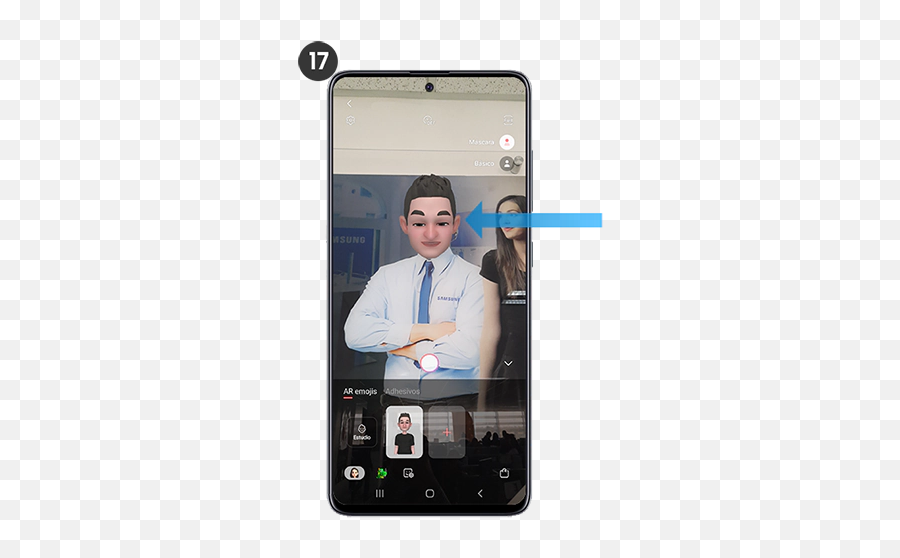 Galaxy A51 - Cómo Crear Un Ar Emoji Samsung Soporte Co Iphone,Camara Emoji