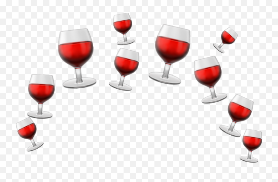 Crown Wine Crown Red Emoji Sticker - Wine Glass,Glass Of Wine Emoji