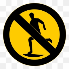 Traffic sign No symbol Emoji Warning - Prohibited png Running Sign Clip Art