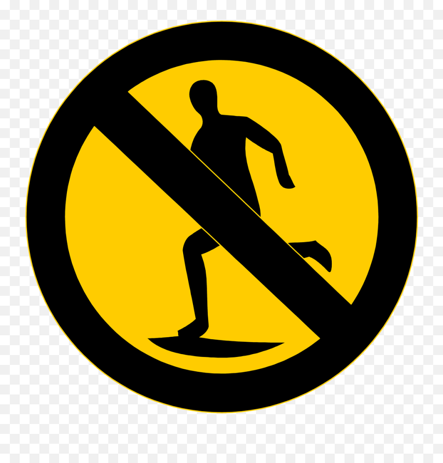 Traffic Sign No Symbol Emoji Warning Sign - Prohibited Png Running Sign Clip Art,Warning Emoji