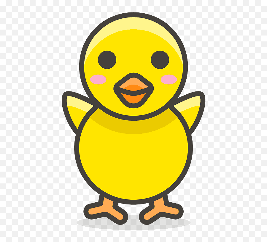 Baby Chick Emoji Clipart - Dibujos De Pollitos En Su Cascaron,Chick Emoji