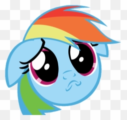 Pinkie Pie Rarity GIF Applejack Rainbow Dash - black and Cry Face Emoji