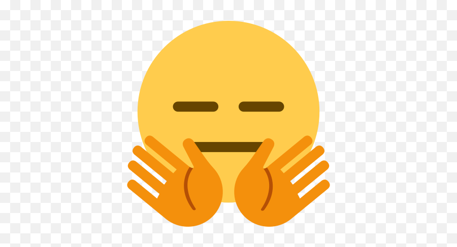 Emoji Remix On Twitter Expressionless Hugs - Happy,Expressionless Emoji