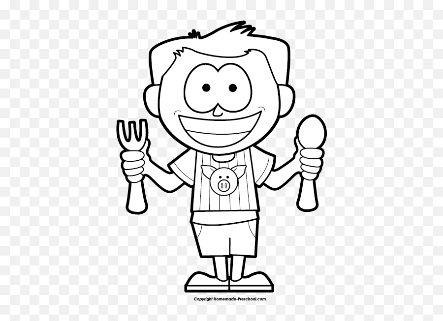 Eating Emoji - Clip Art Library Hungry Child Hungry Clipart Black And White,Emoji Hungry