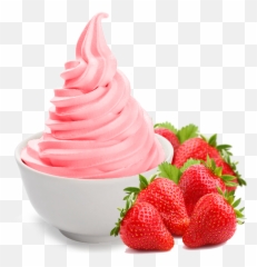 Frozen Dessert - Transparent Background Frozen Yogurt Clipart Emoji,Yogurt Emoji