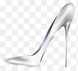 Heels Stilettos Transparent - White High Emoji